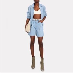 Mother Snacks Pleated Fun Shorts